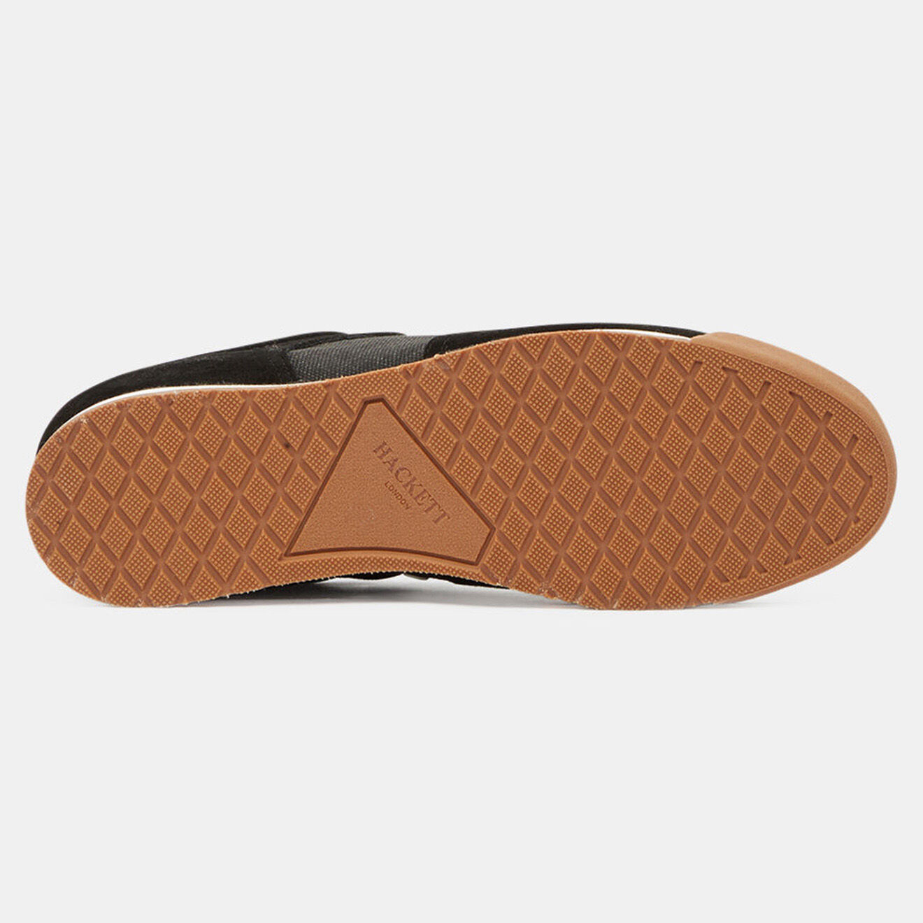 Hackett London Baskets en Velours de Cuir noires