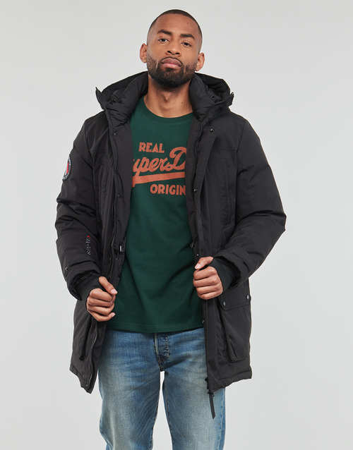 Superdry - CITY PADDED PARKA JACKET - Noir