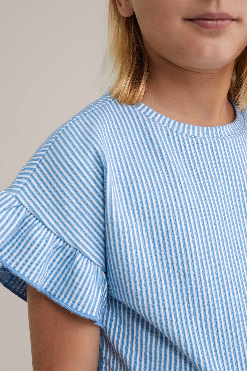 WE Fashion T-shirt lichtblauw