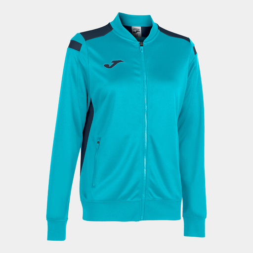 Jaqueta Joma Championship VI, turquesa fluorescente, azul marinho