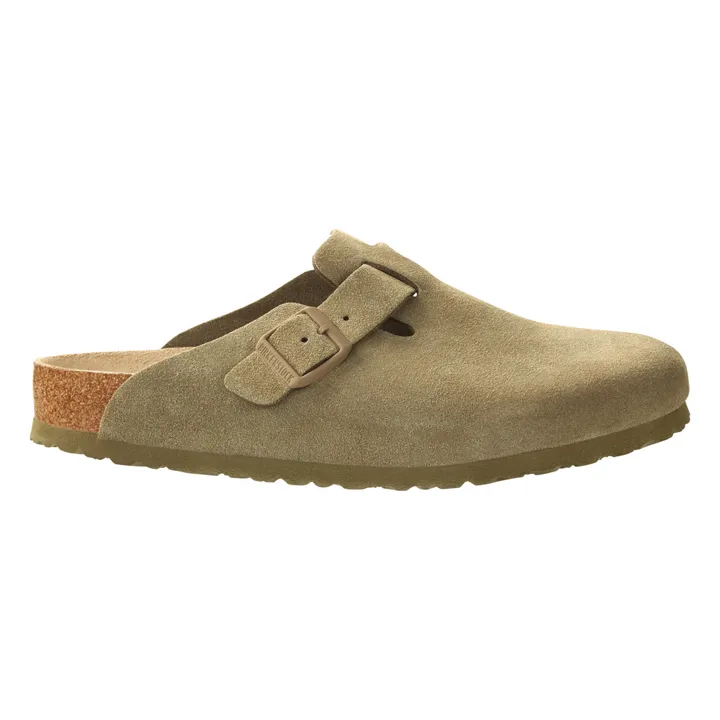 BIRKENSTOCK Sabots Boston Chaussant Etroit | Vert kaki clair