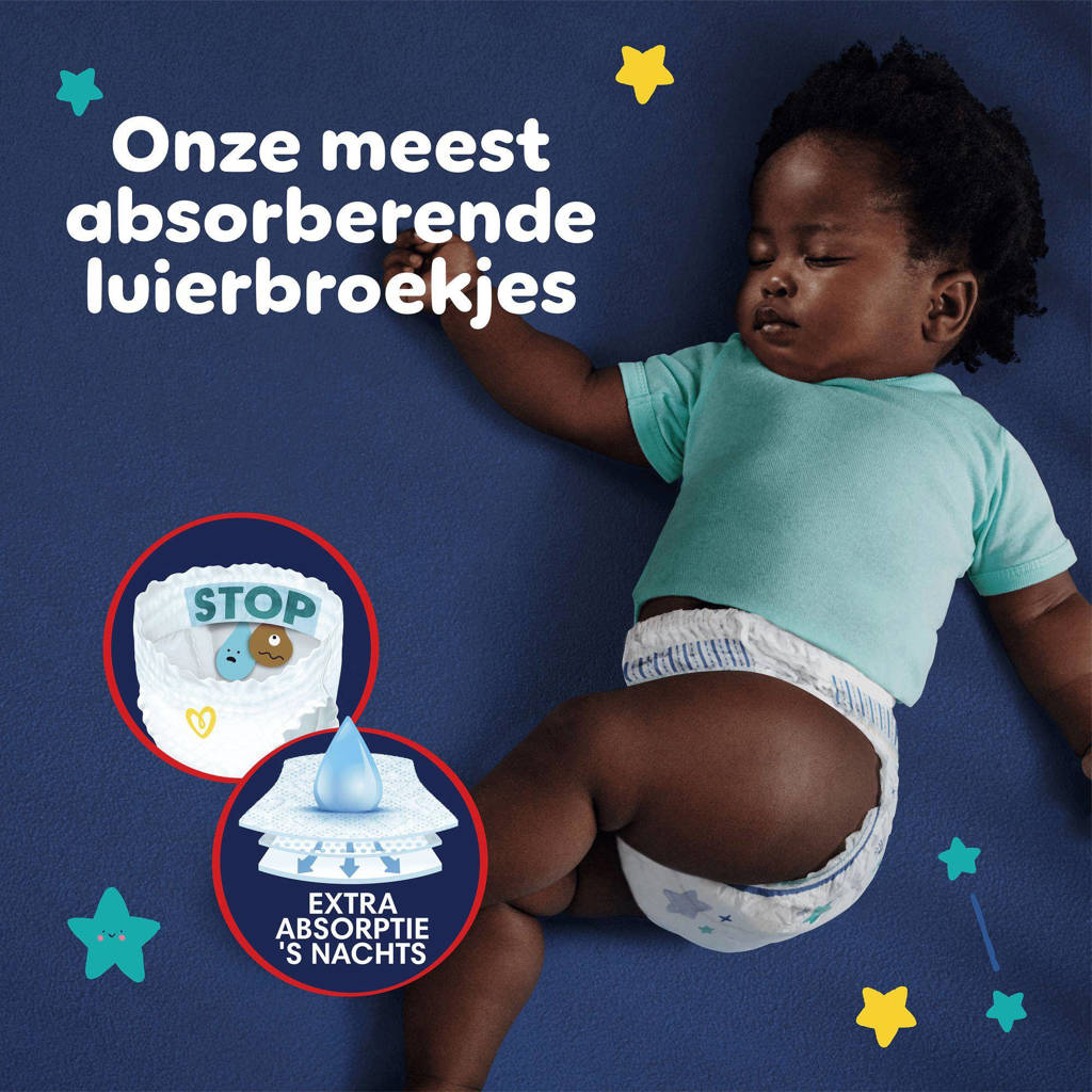 De allerbeste luiers voor de nachtNight Pants Maat 4 maandbox - 180 luierbroekjes - 9kg-15kg