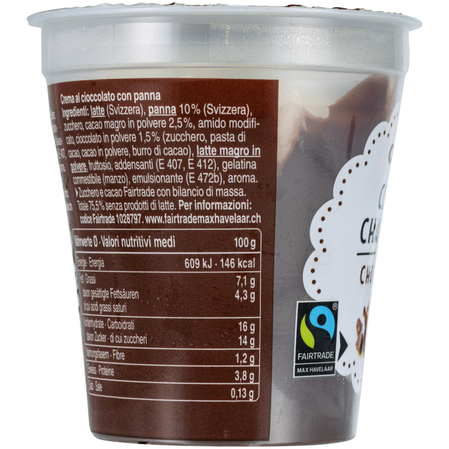 Fairtrade Coupe Chantilly Choco 2x125g