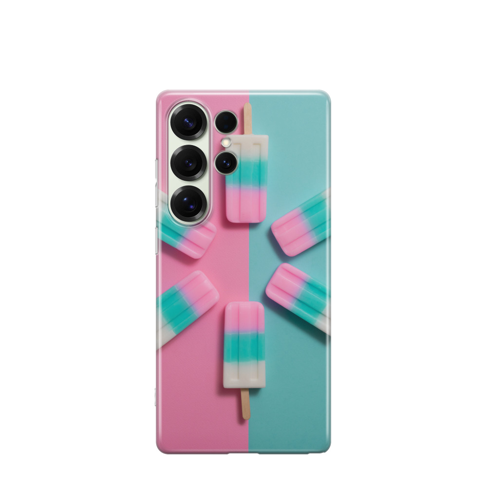 Samsung Galaxy S25 Ultra Gummi Hülle Eiszauber - Versch. Farben