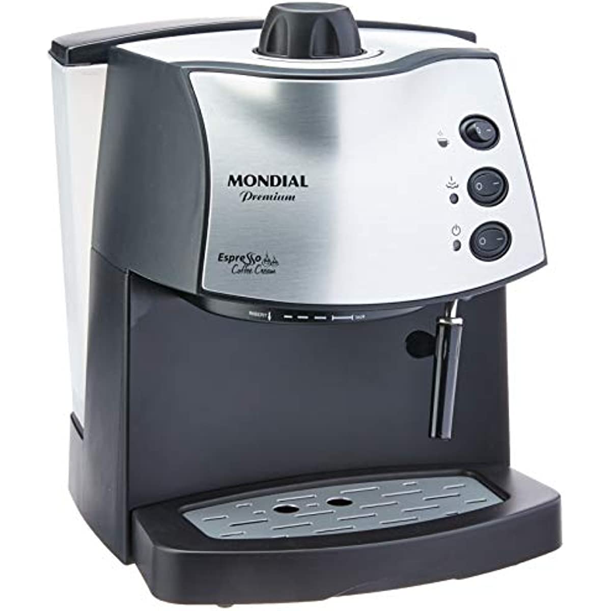 M&aacute;quina de Caf&eacute; Expresso Mondial Coffee Cream C-08 CAFETEIRA-127V-PRETO/INOX
