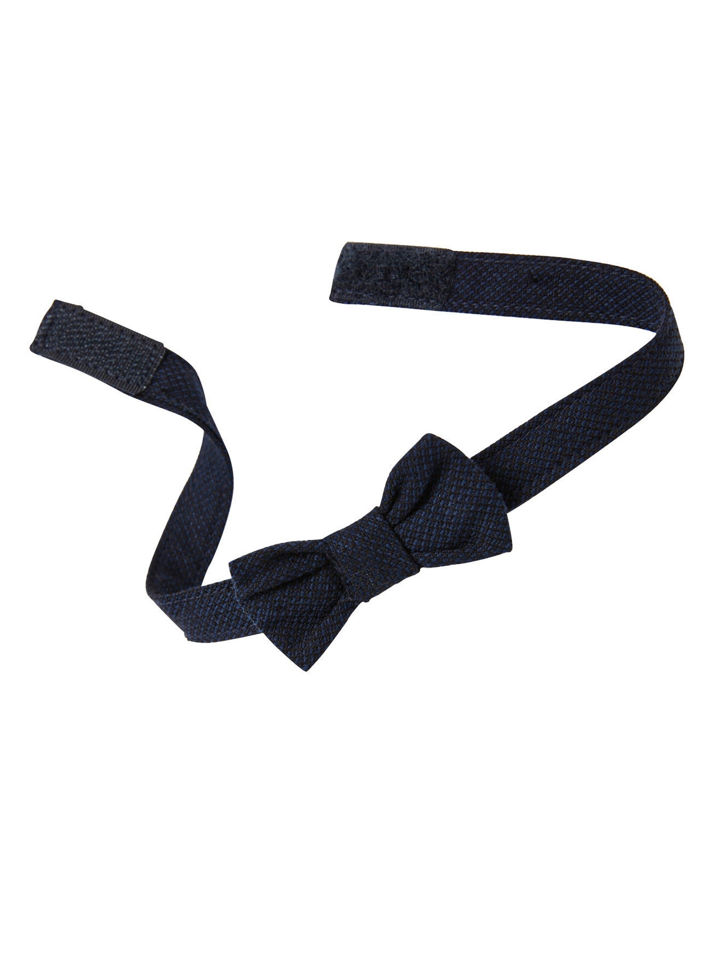 Vertbaudet Festliches Jungen Baby-Set: Hemd, Hose, Weste & Fliege, Bundweite verstellbar blau/nachtblau/grau