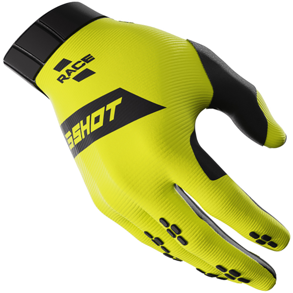 Shot - Gants enfant Race Kid Jaune fluo