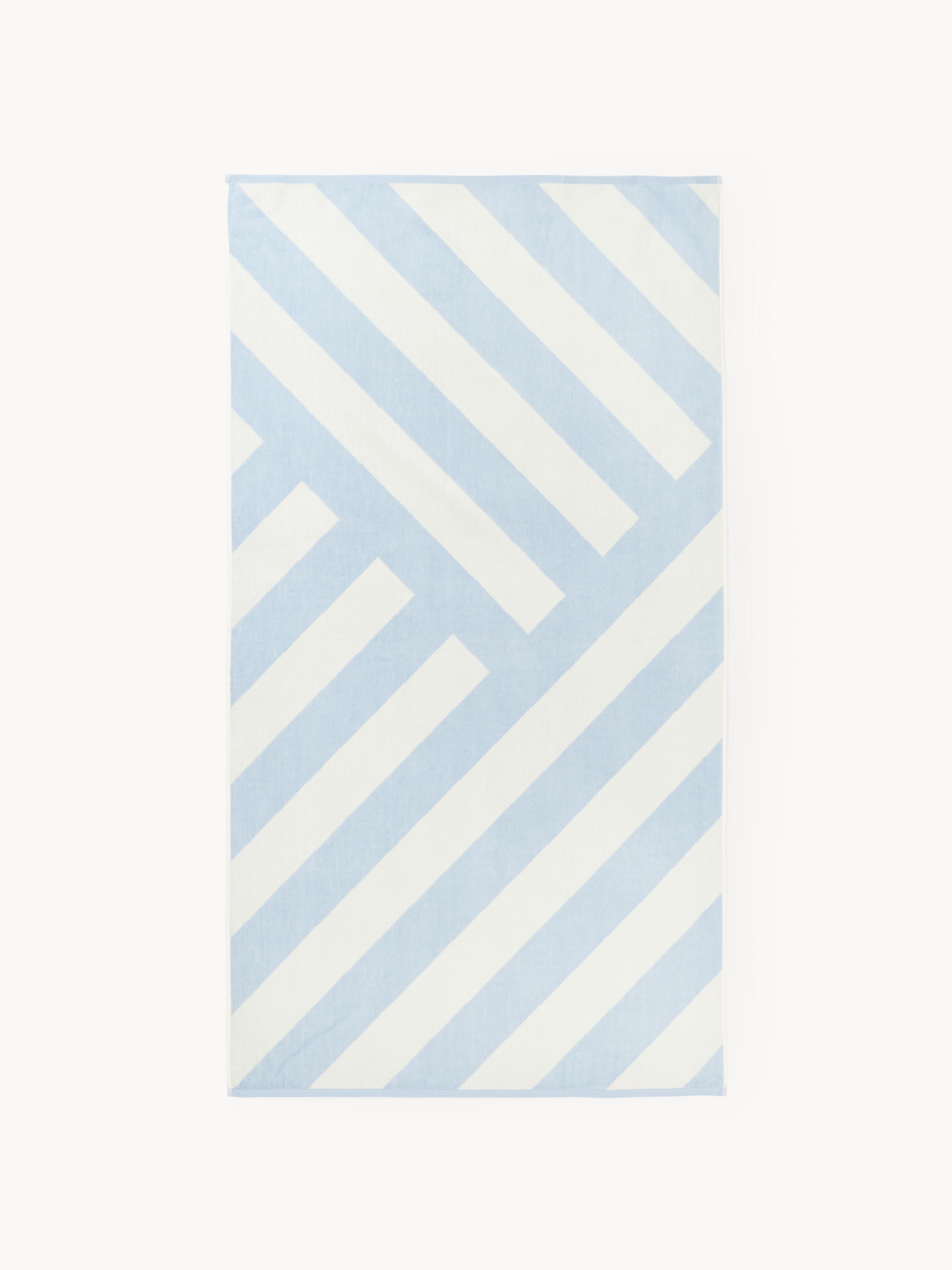 Strandlaken Suri met zigzag patroon