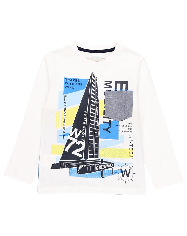 Langarmshirt SEASIDE in weiß