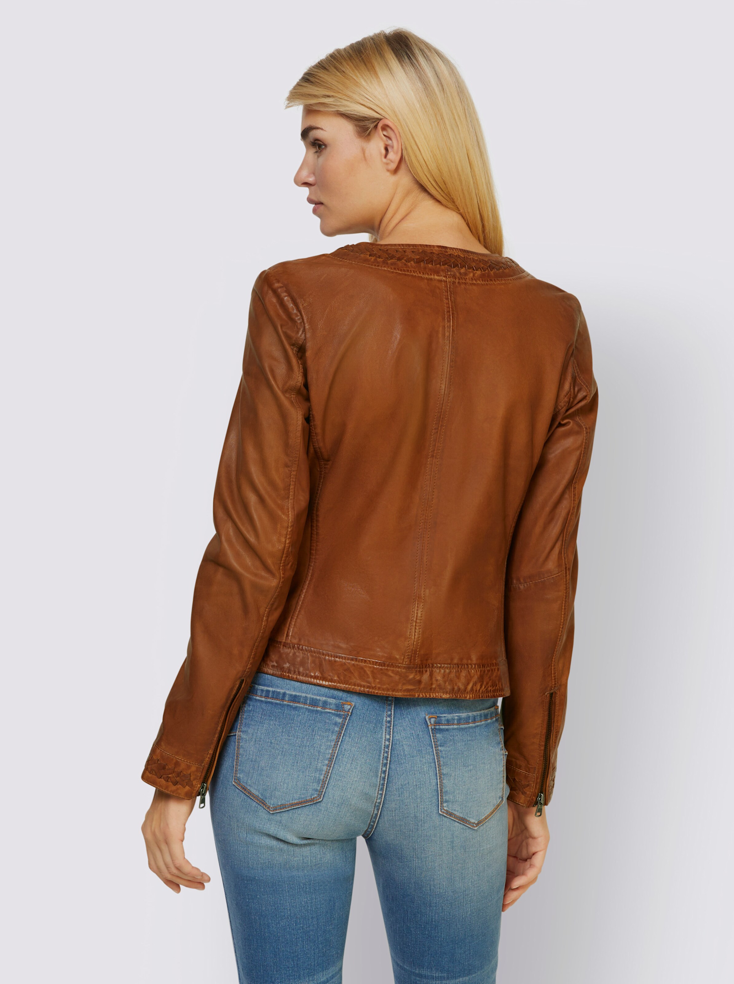 Leder-Jacke
