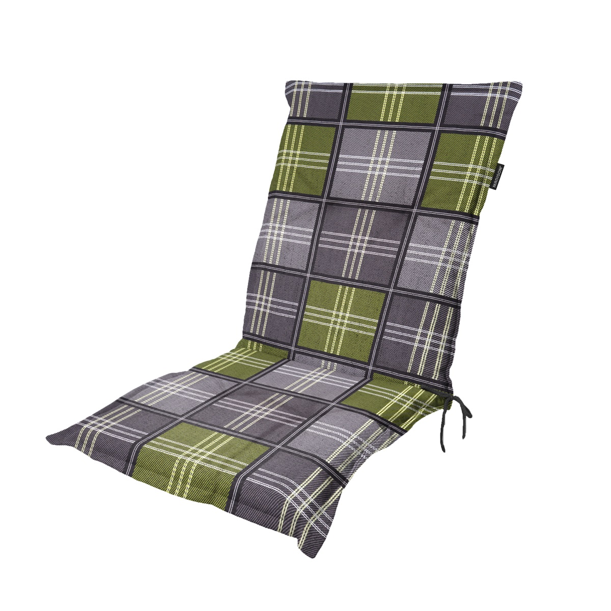 Madison Patchy olive Tuinstoelkussen - Set van 4