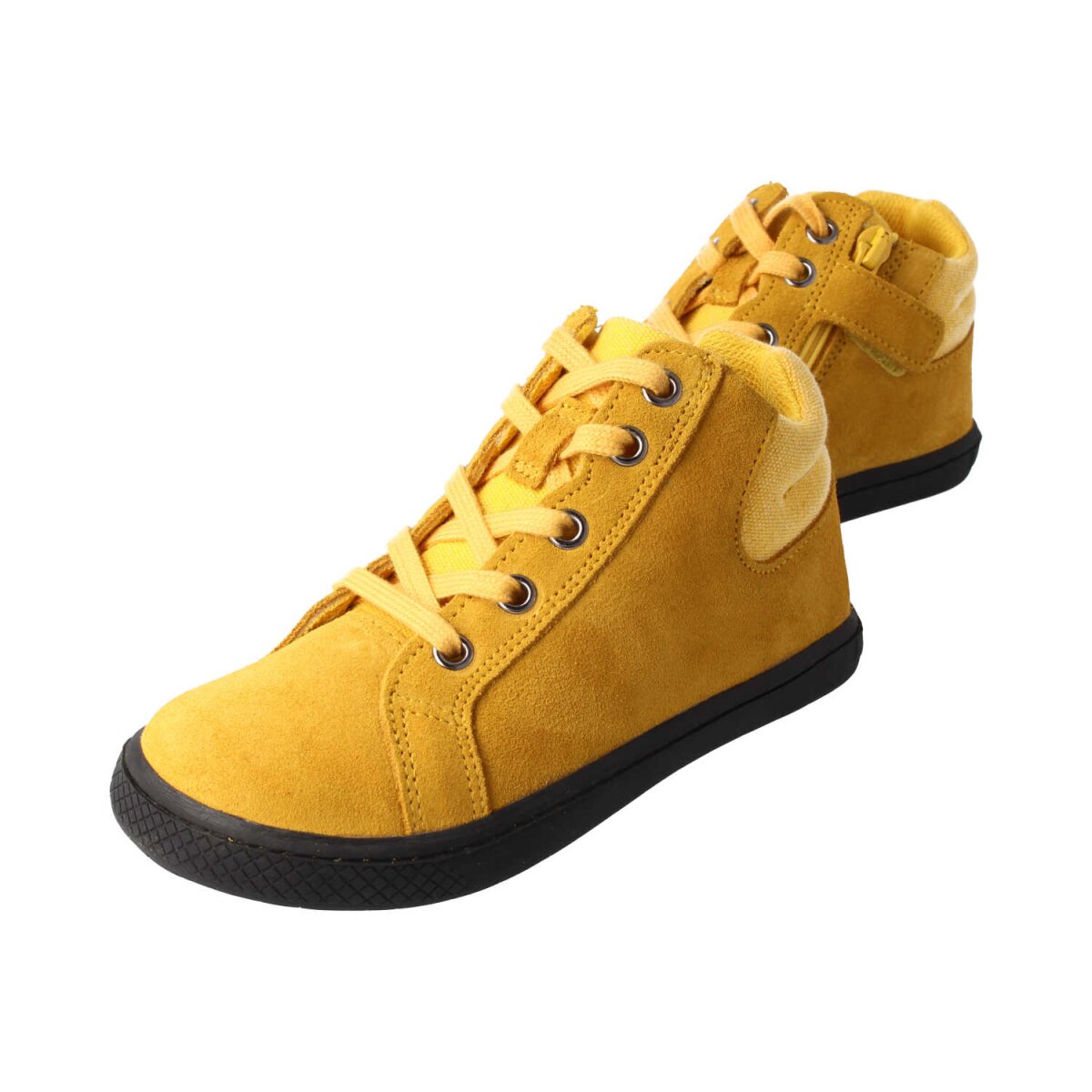WL32051-4 mustard STAY-HAPPY velours textil laces zipper Weite/W