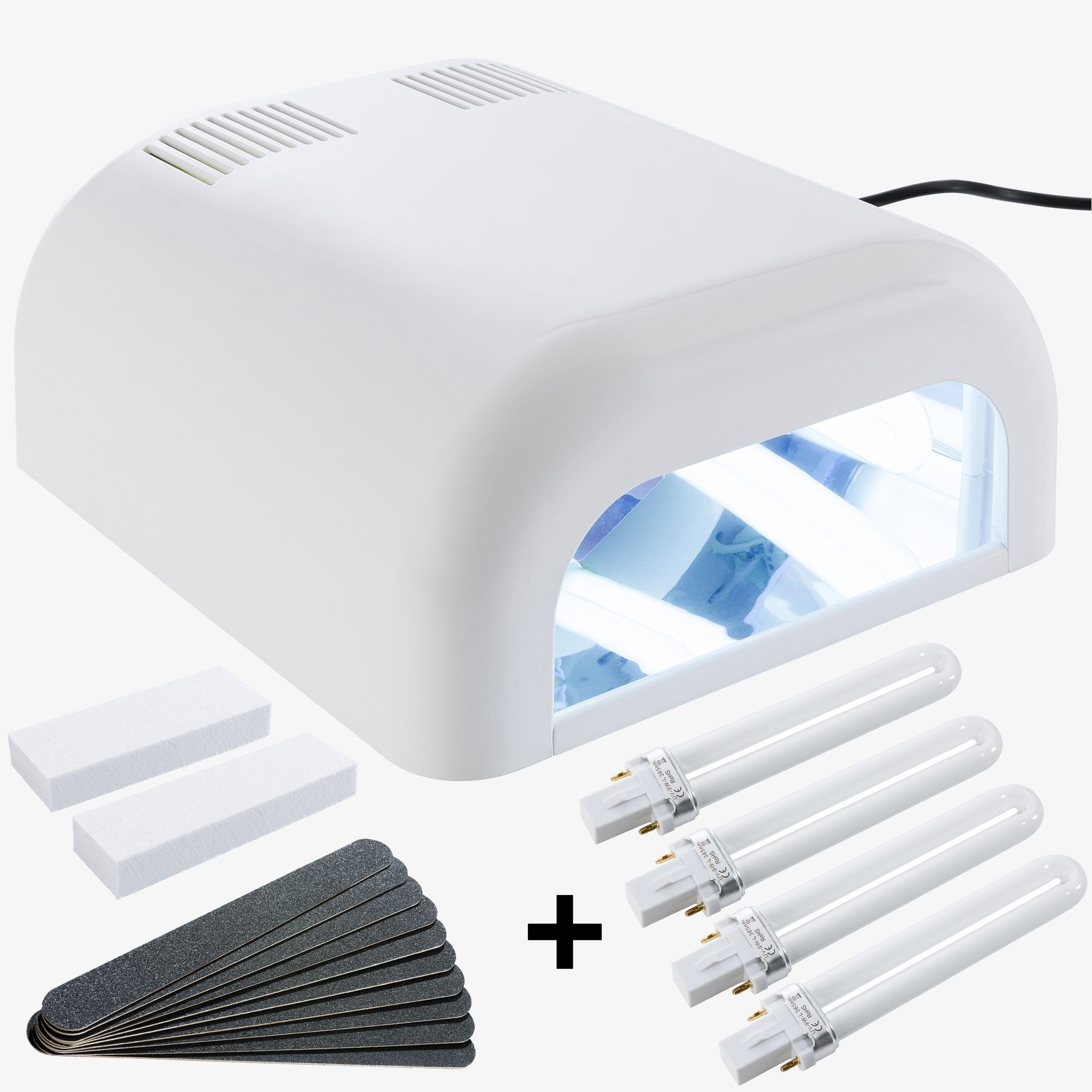 UV Lichthärtungsgerät weiß inkl. UV Gel + Timer