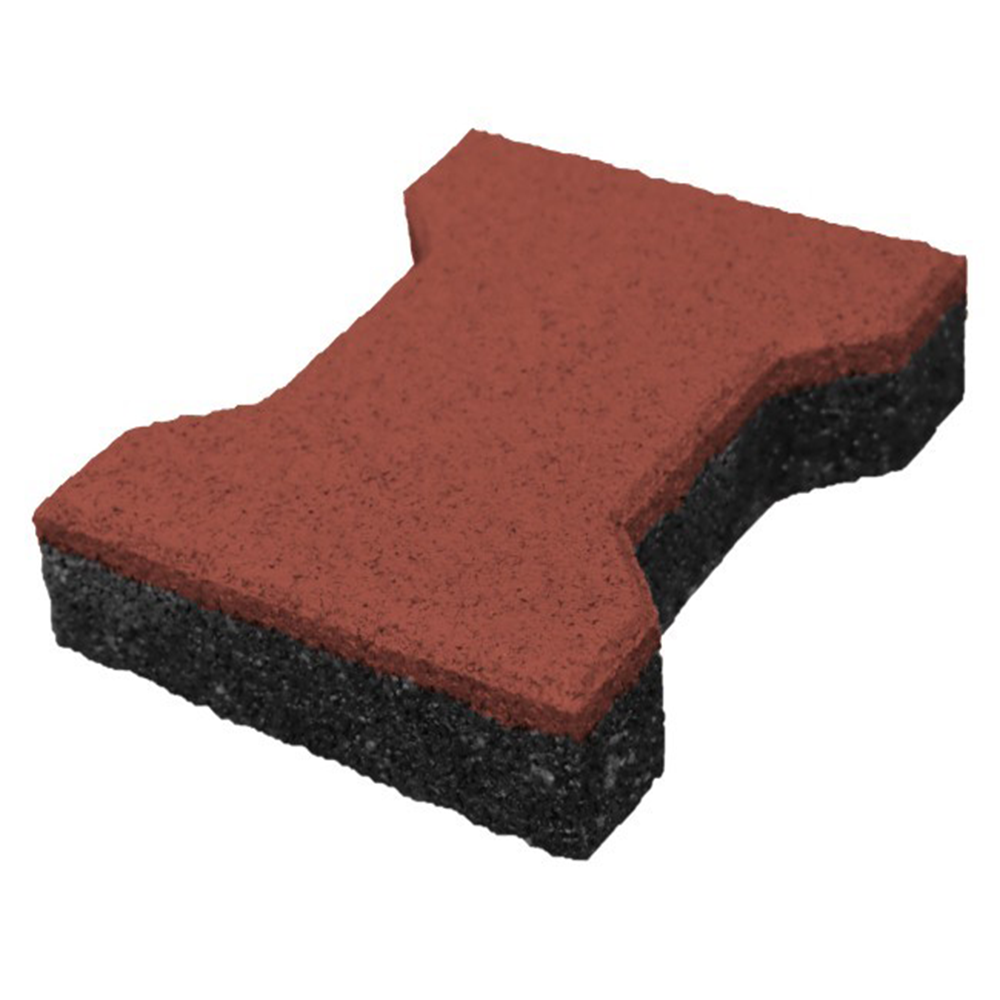 Rubberklinker - 43 mm - rood - 20x16 cm