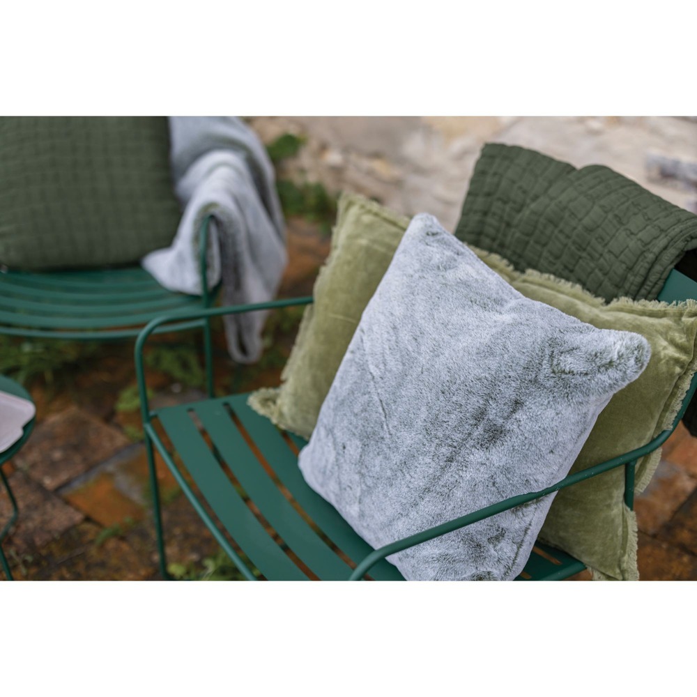 Couvre lit stonewashed swami olive 180 x 260 cm