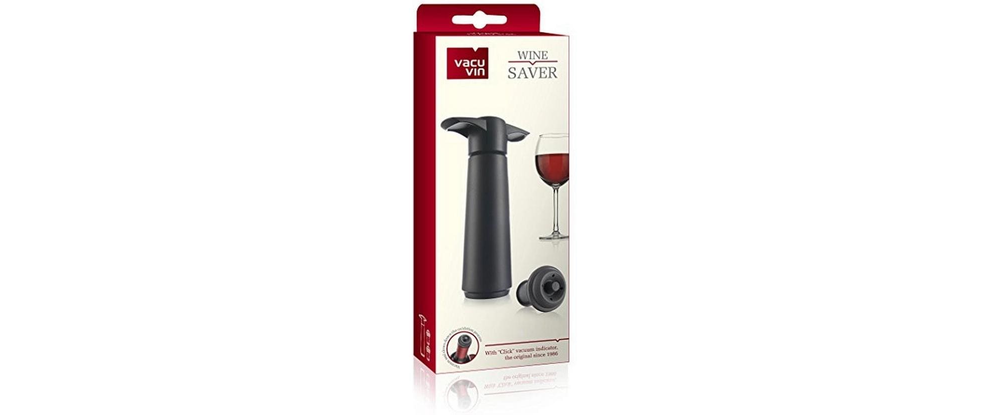 Weinpumpe Wine Saver SchwarzWS Pumpe mit 2 Zapfen