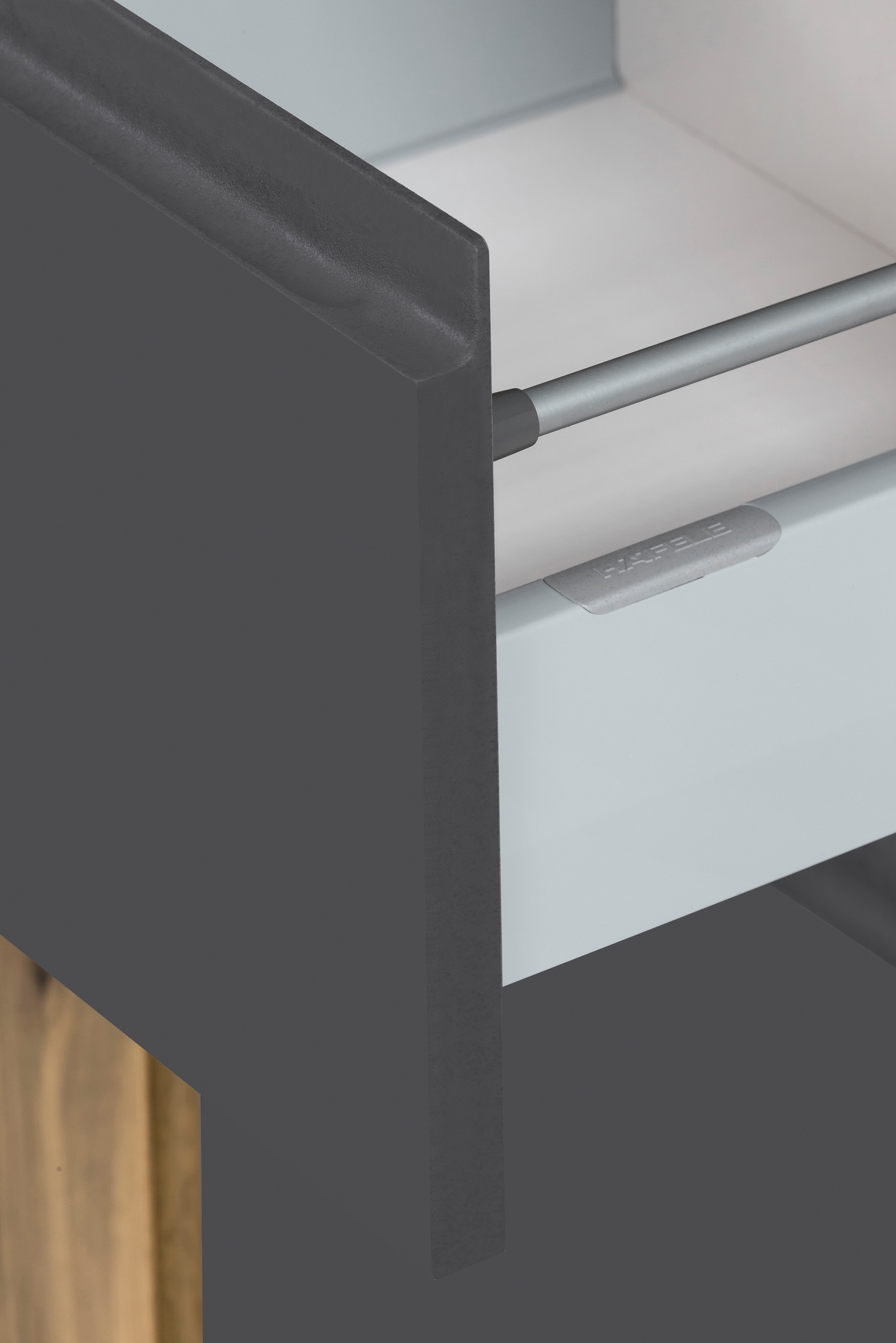 Bad-Hochschrank GENT grau/braun