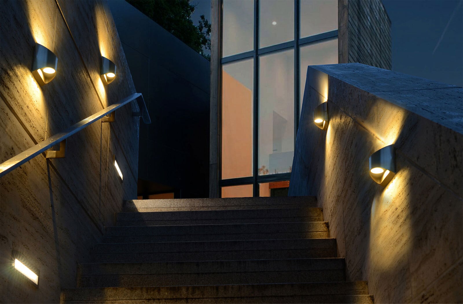 ECO-LIGHT LED Außenleuchte DODD Edelstahl