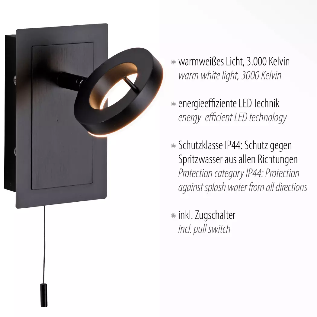 LED-Wandleuchte Sileda