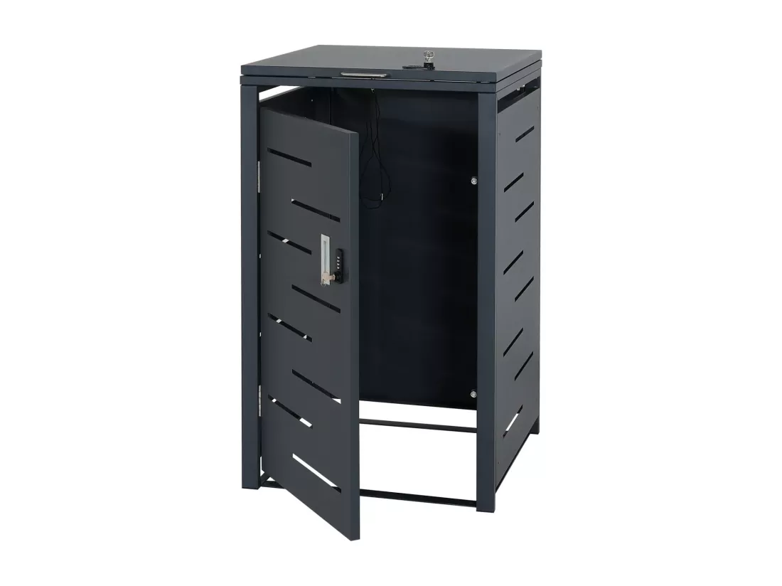 Cache-poubelle MCW-E83 (1), anthracite, acier 24kg