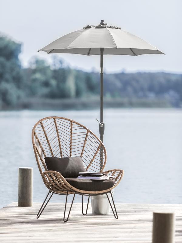 Dehner Sonnenschirm Vido, rund, ca. Ø150 cm