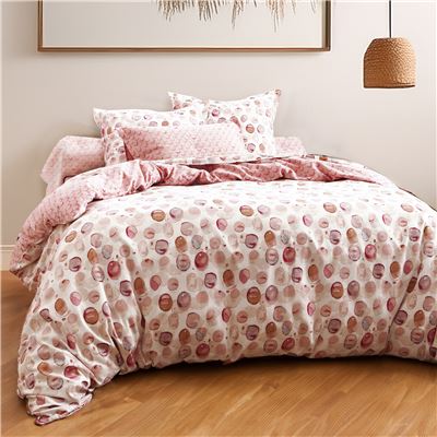 Linge de lit motifs poudrés - BECQUET CRÉATION