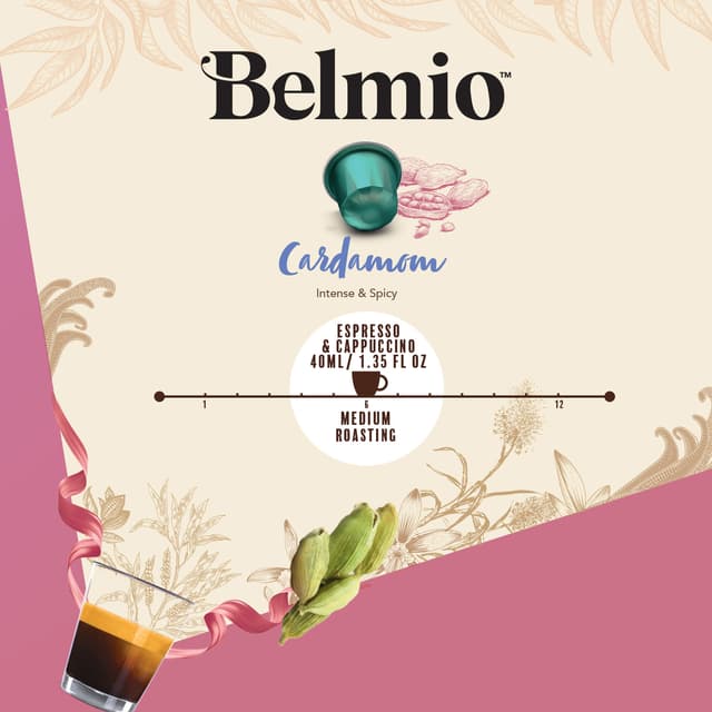 Belmio Arabic Cardamom kaffekapsler til Nespresso (10 stk.)