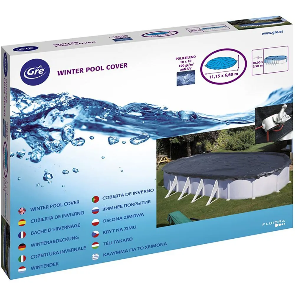 Gre accessories Abdeckung für ovale Pools