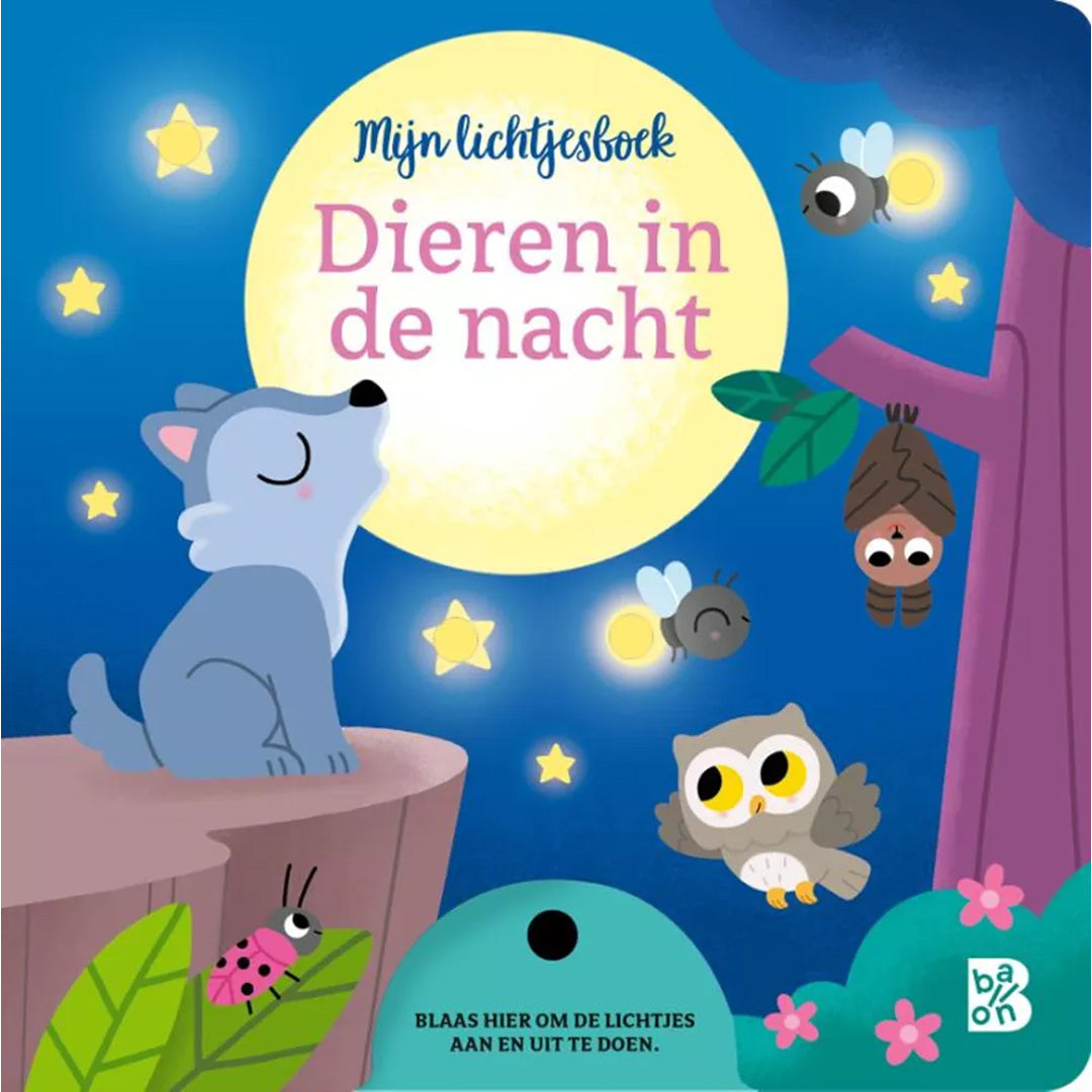 uitgeverij ballon mijn lichtjesboek - dieren in de nacht