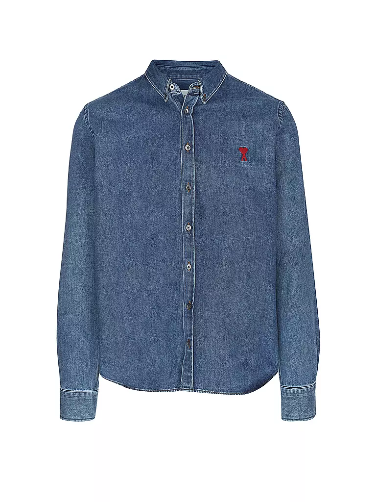 AMI PARIS Jeanshemd  blau
