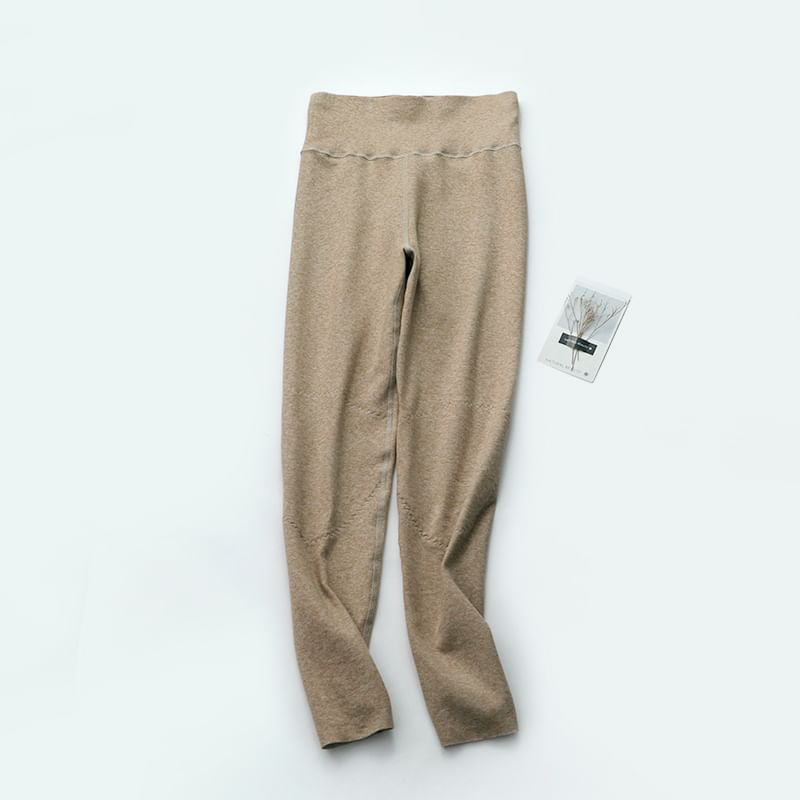 Finlies - Matching effen fleece-gevoerde leggings (verschillende ontwerpen)