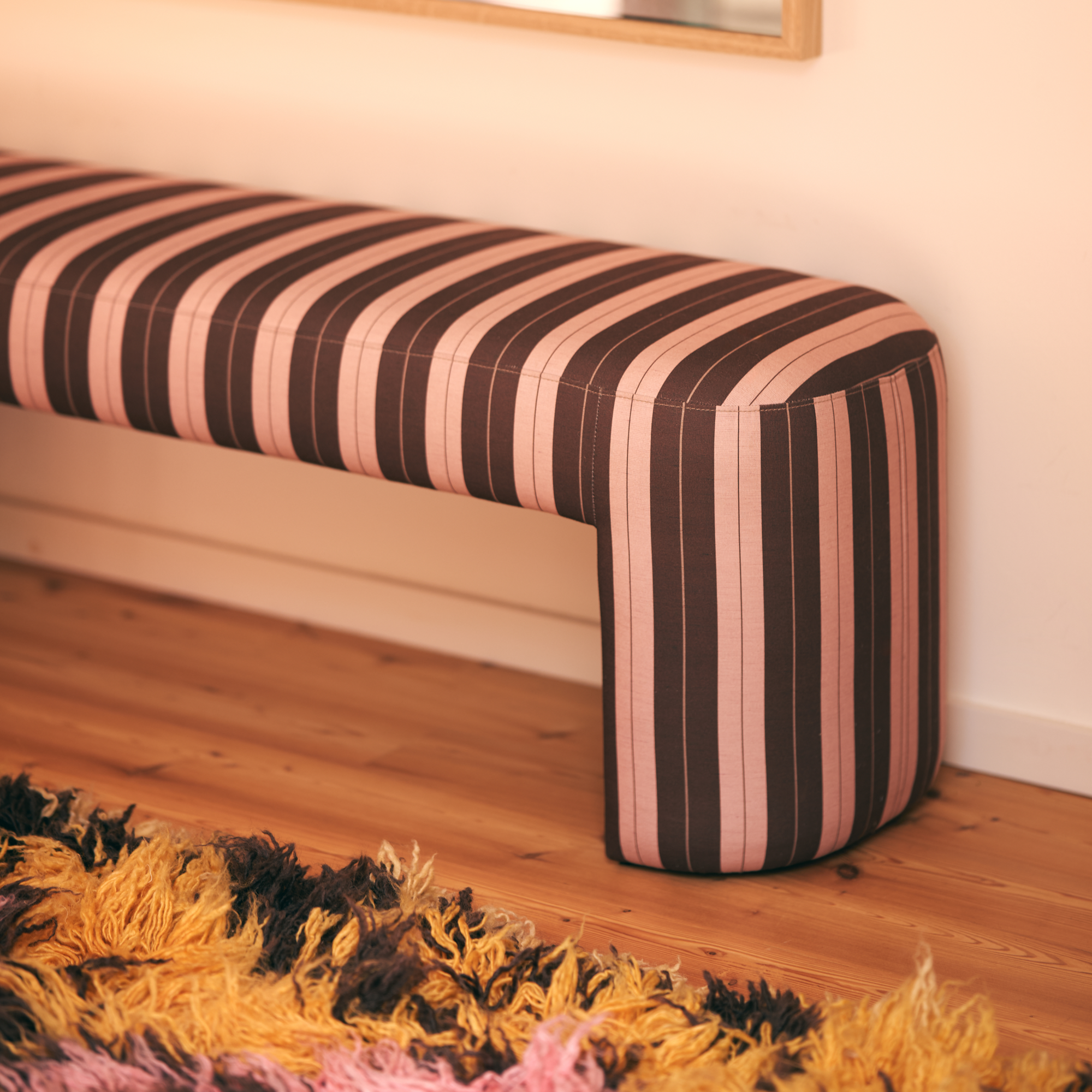Bankje Lobby striped
