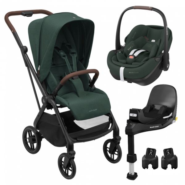 Duo Maxi-cosi Leona 2   Pebble 360º Pro2   Familyfix 360º Pro   Adaptadores Twillic Green