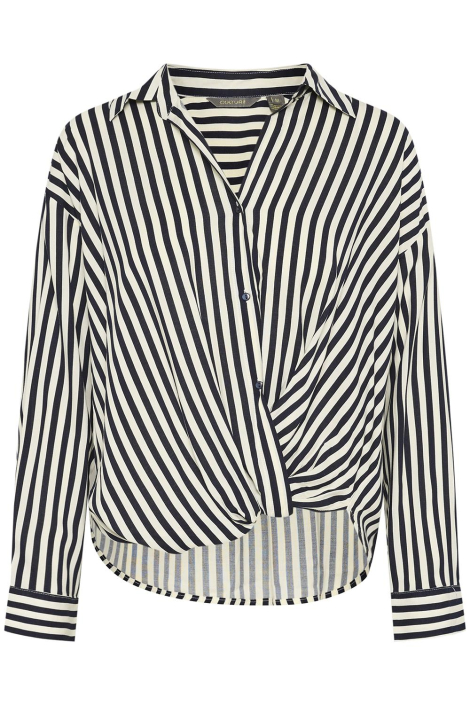 Culture blauwe dames blouse