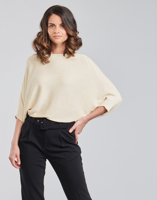 JDY - JDYNEW BEHAVE BATSLEEVE PULLOV. KNT NOOS - Beige