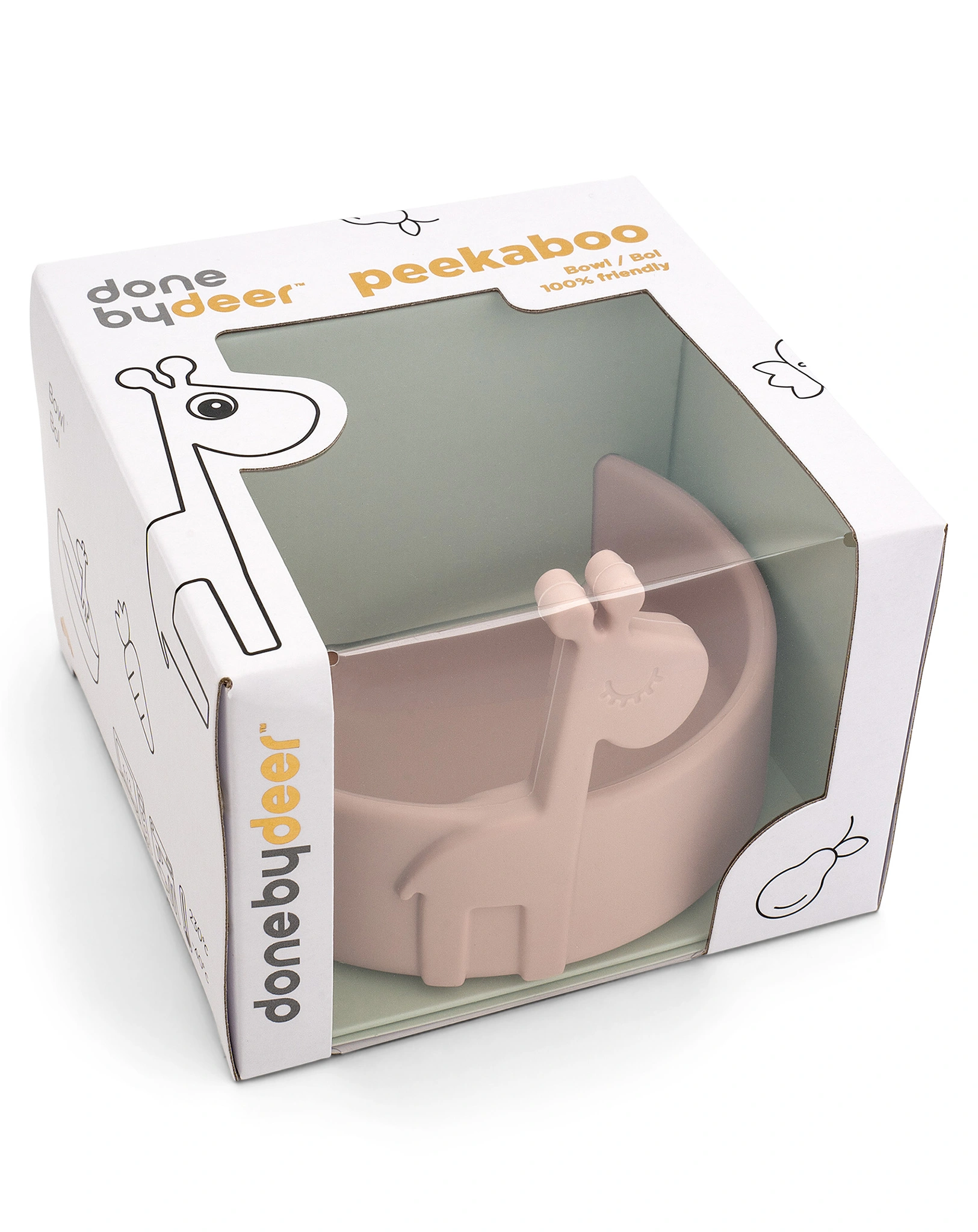 Silikon-Schüssel PEEKABOO - RAFFI in rosa