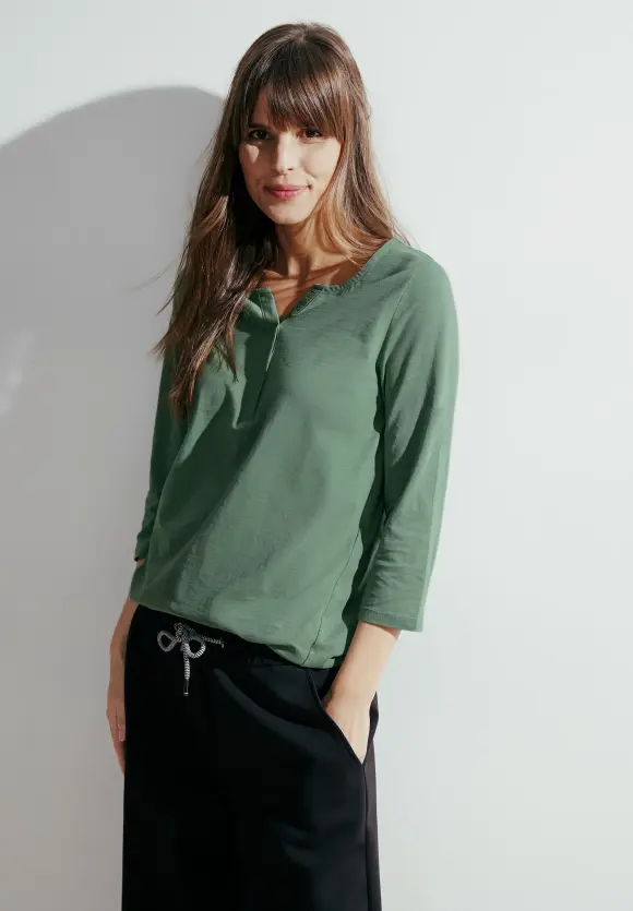 Tunika Shirt - raw salvia green