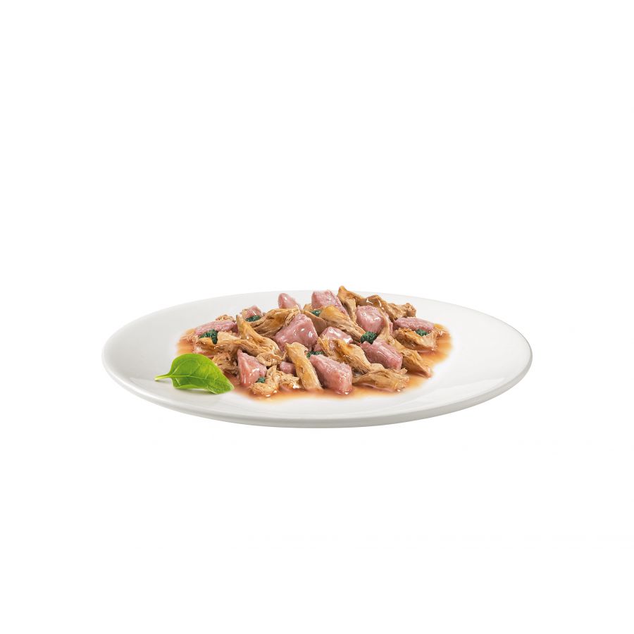 Peixe do mar e espinafre ao molho gourmet Gold