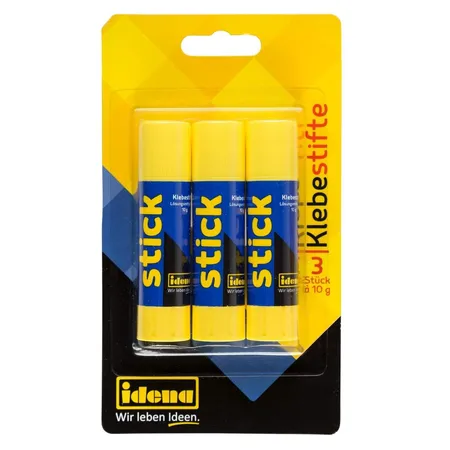 Idena Klebestift, 3 Stück à 10 g, lösungsmittelfrei