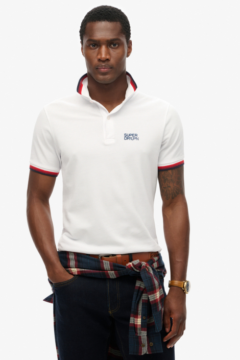 Superdry witte heren polo