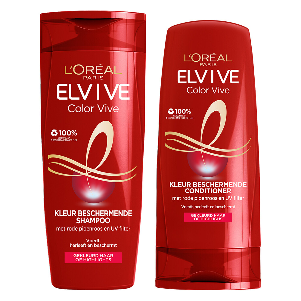 L'Oréal Elvive Color Vive Shampoo & Conditioner + Color Vive Purple Shampoo & Conditioner Pakket