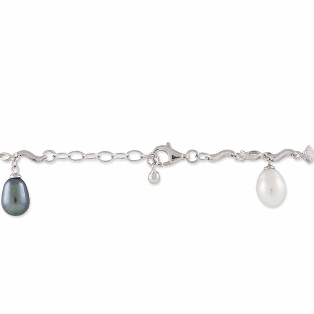 Bracelet Salomee Argent Blanc Perle De Culture