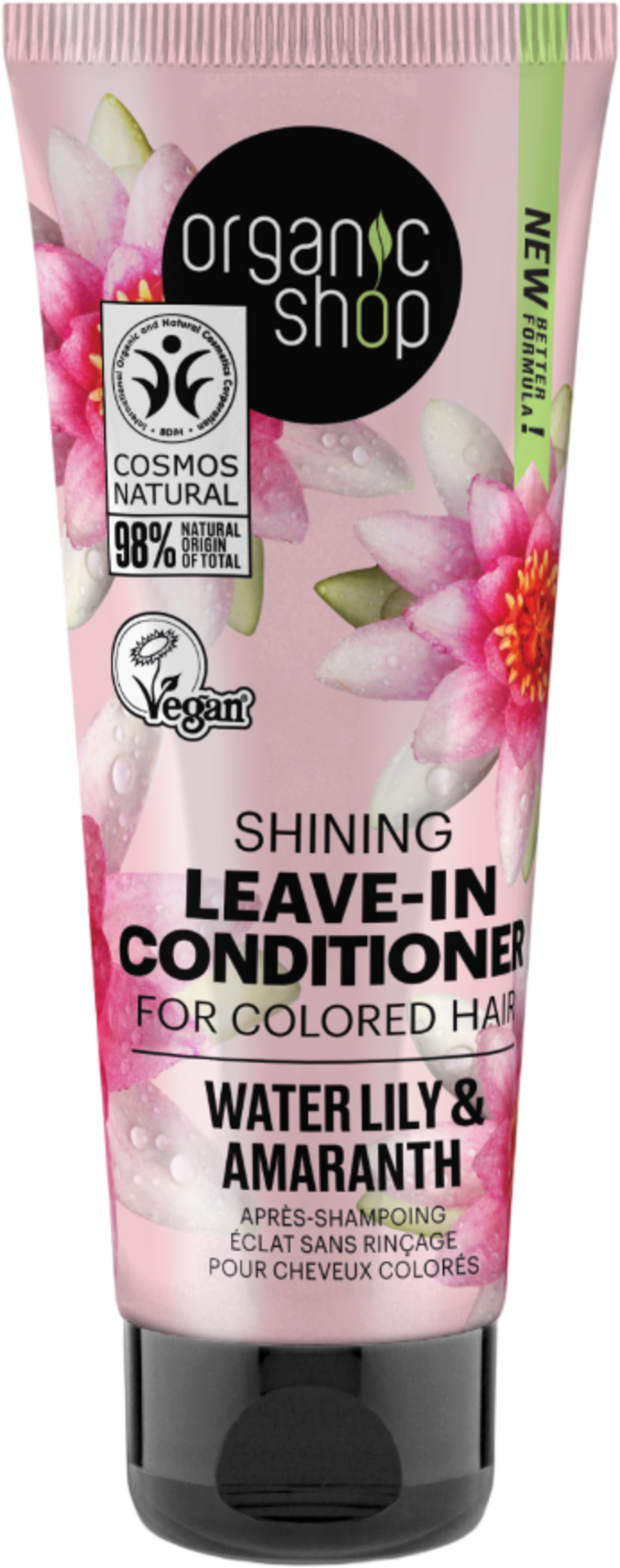 Organic Shop  Shining Leave-In Conditioner Water Lily & Amaranth, 75 ml