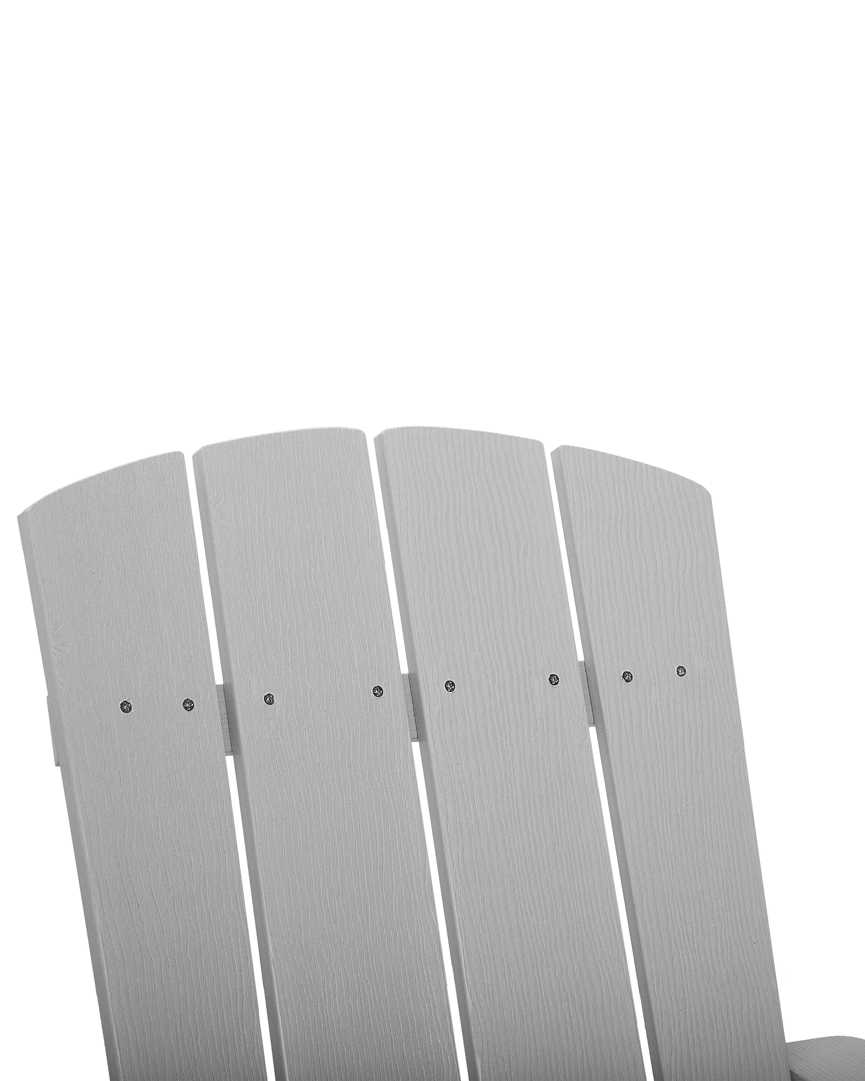 Tuinstoel ADIRONDACK met voetenbank Lichtgrijs