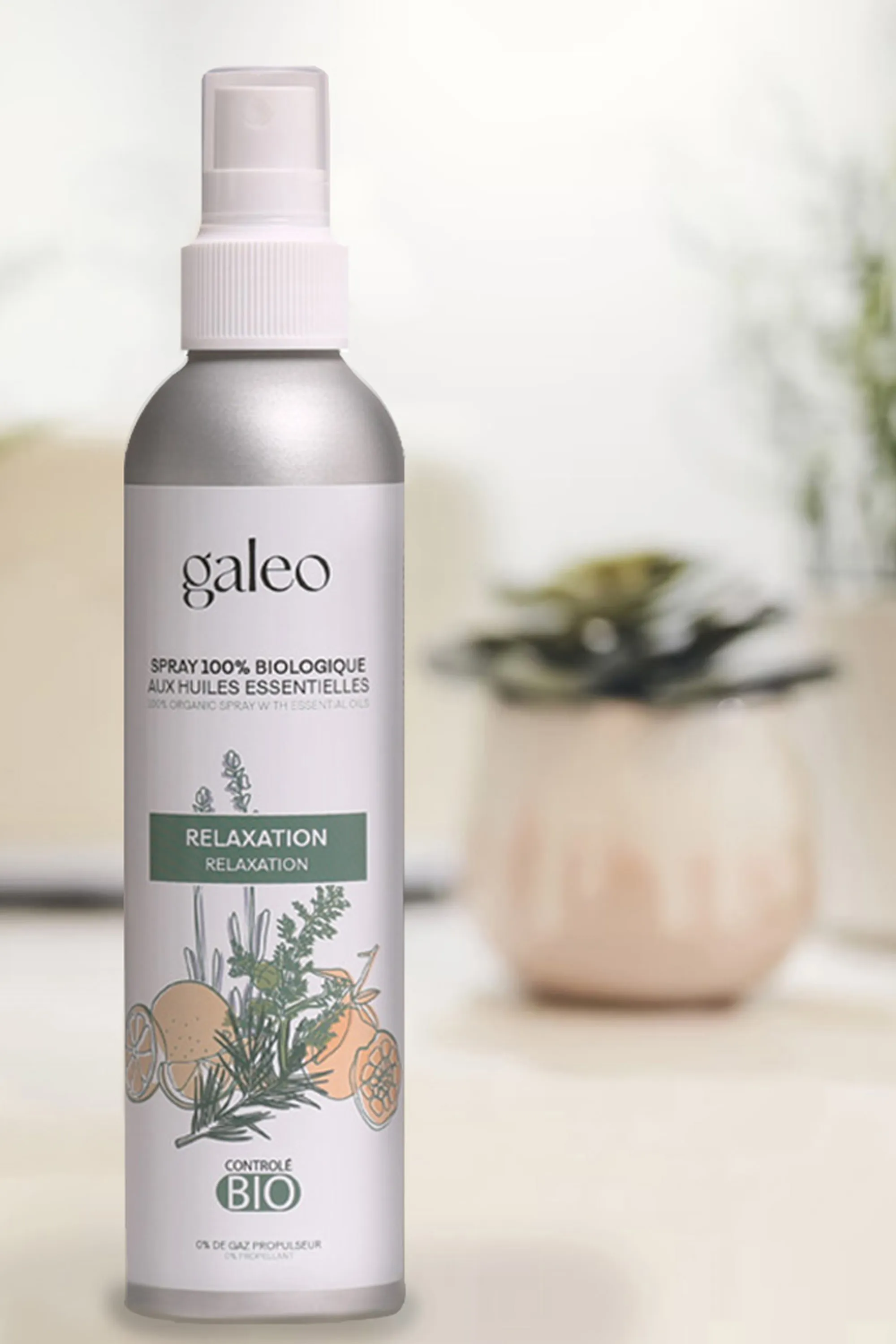 Galeo Spray d’intérieur biologique Relaxation-200 ml