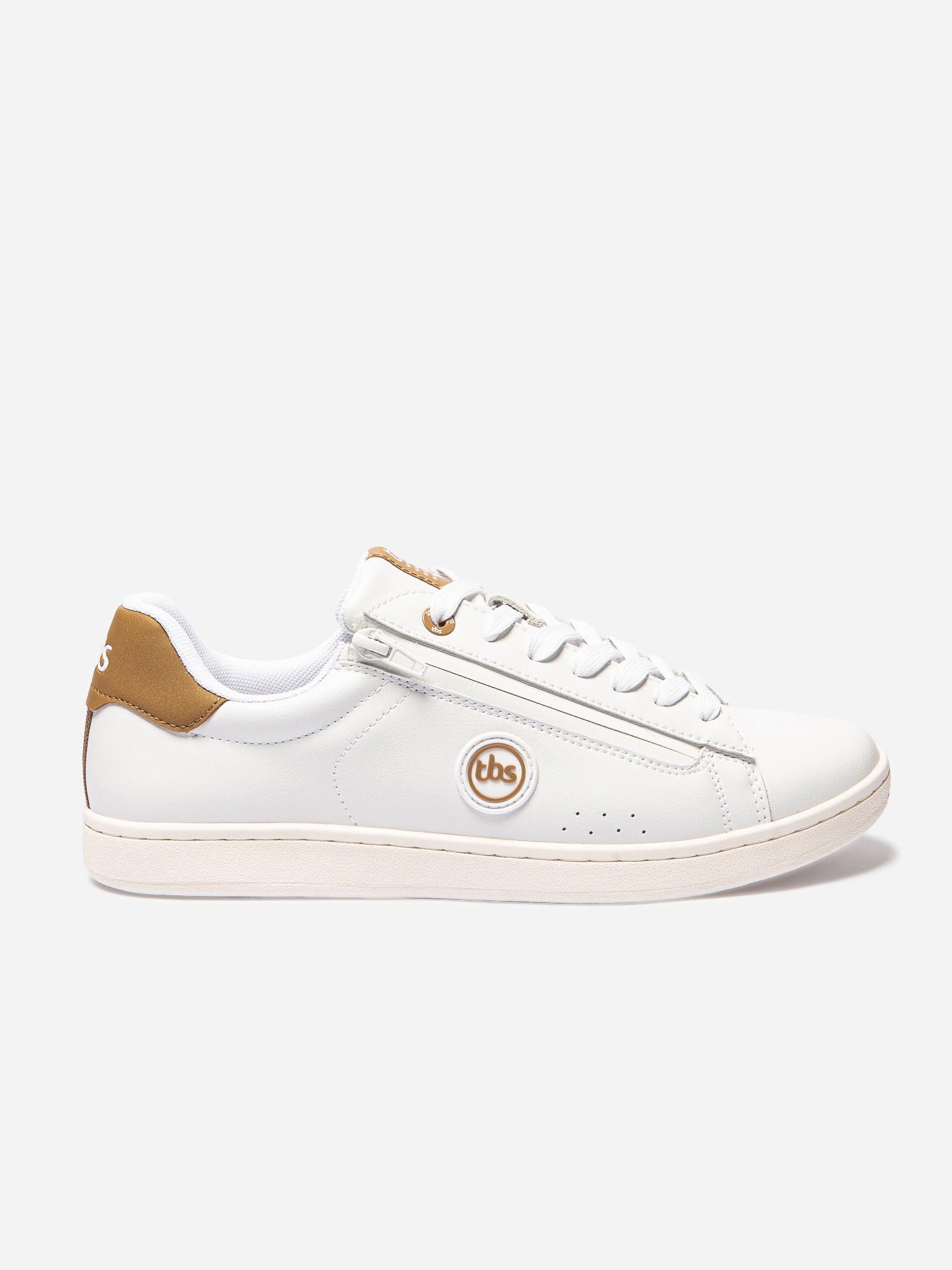 Baskets Homme Zippée Coloris Blanc
