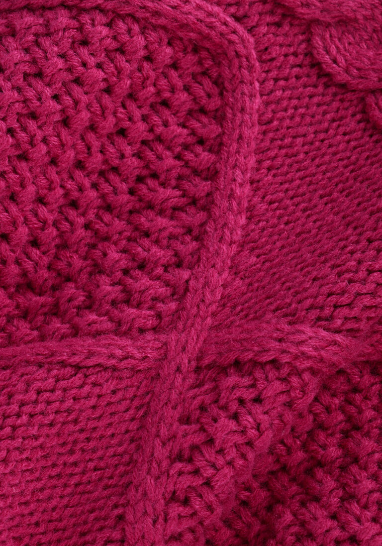 COLOURFUL REBEL roze colourful rebel trui olivia cable knitwear sweater