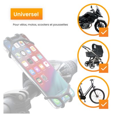 Support et Protection Smartphone Support Téléphone Vélo R2B Rotation à 360 Degrés