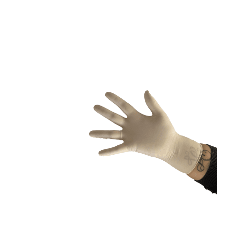 Gant à usage unique latex Mediprotec blanc non poudré