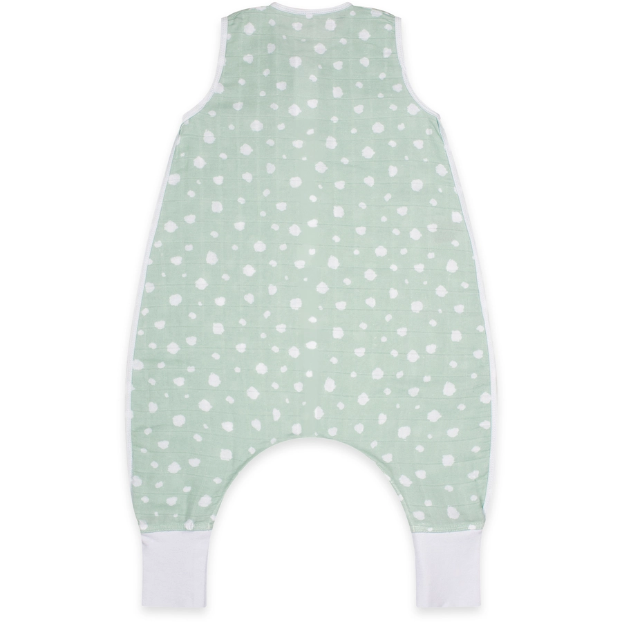 emma & noah Schlafsack 0.5 TOG Punkte mint mit Füßen